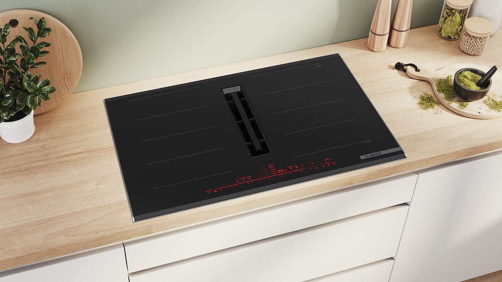 PXX875D67E, Induction hob with integrated ventilation system