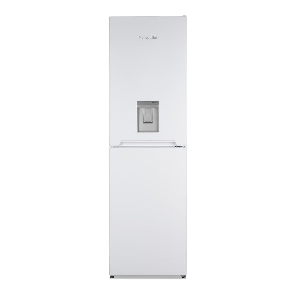 Montpellier MFF185DW 50/50 Frost Free Fridge Freezer in White with Water Dispenser