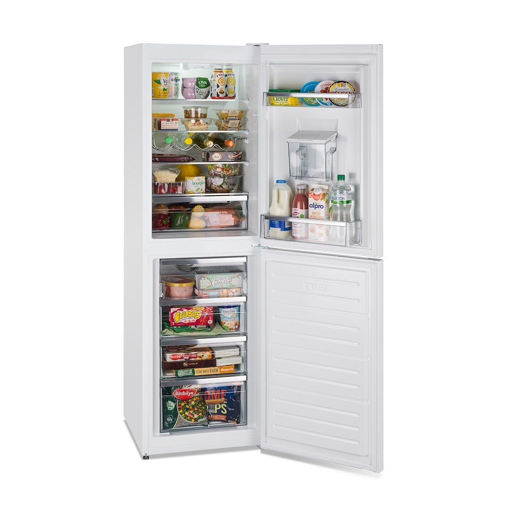Montpellier MFF185DW 50/50 Frost Free Fridge Freezer in White with Water Dispenser