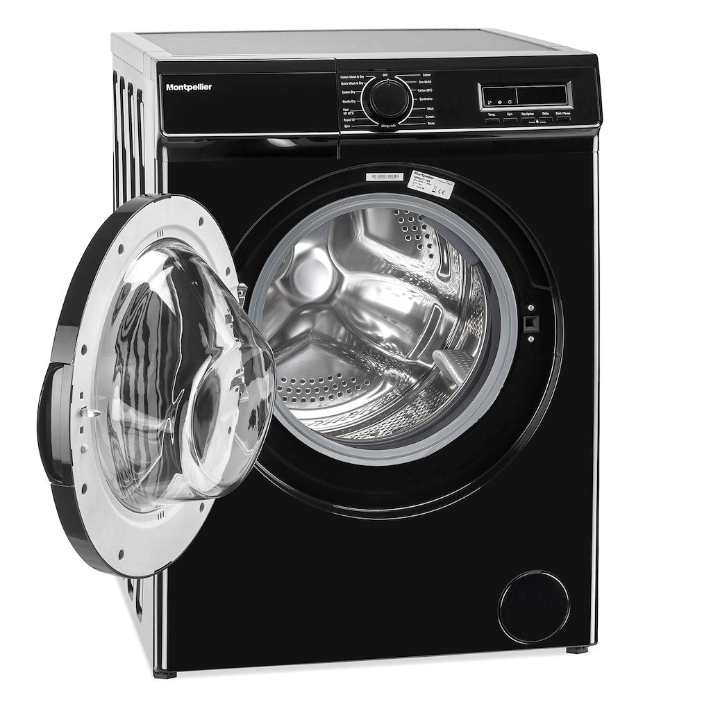 Montpellier MWD7515K 7kg/5kg Washer Dryer in Black