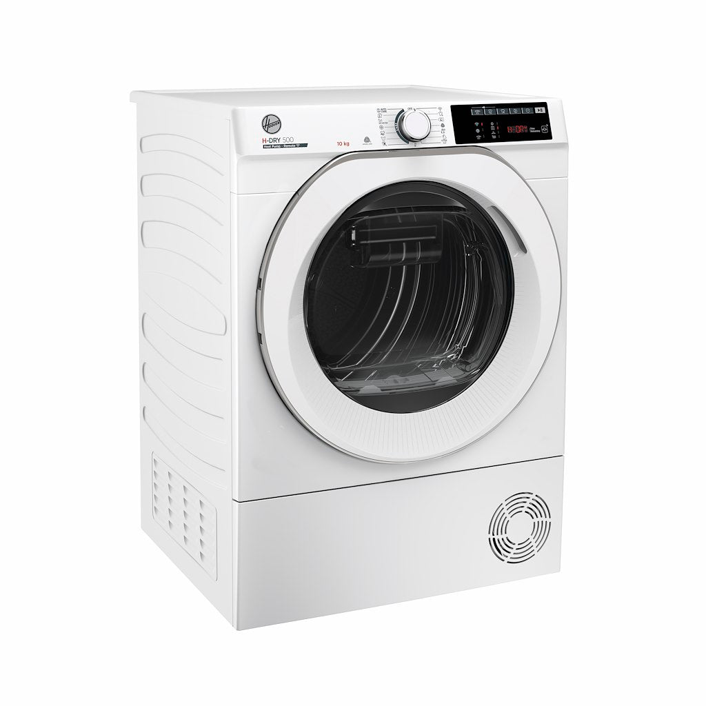 Hoover NDE H10A2TCE-80 H-Dry 500 10kg Heat Pump Tumble Dryer with Aquavision - A++ Energy Rated - White