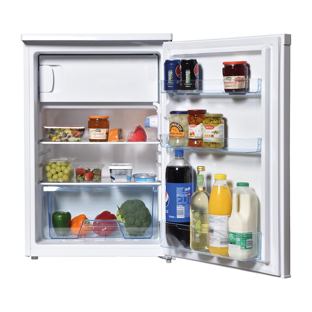 55cm Under Counter Fridge with 4* Ice Box White