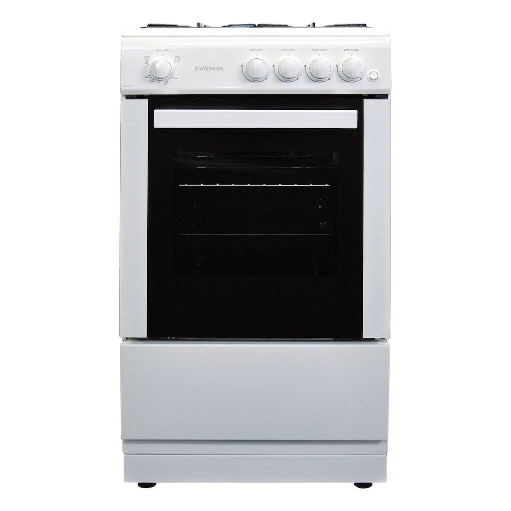 50cm Single Cavity Gas Cooker - White