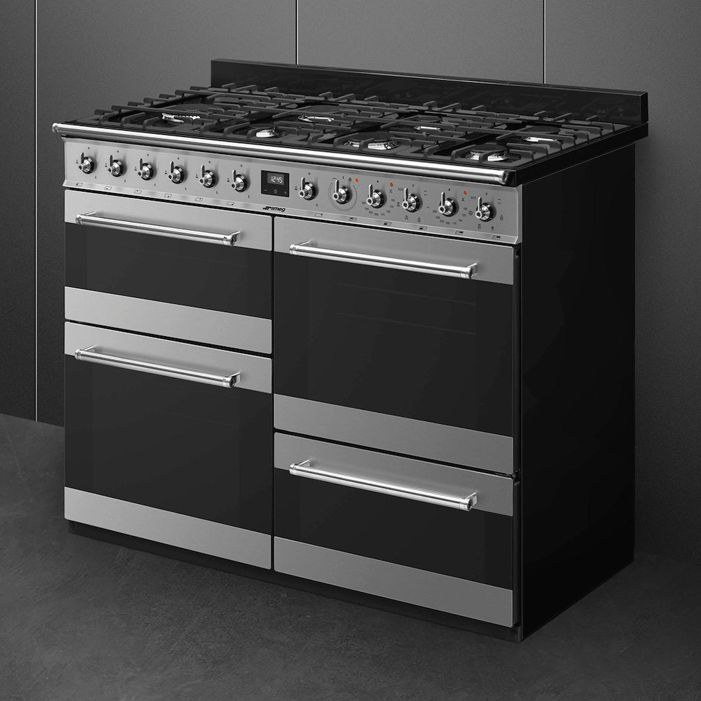 freestanding cooker, 110cm, st steel, ECLIPSE GLASS