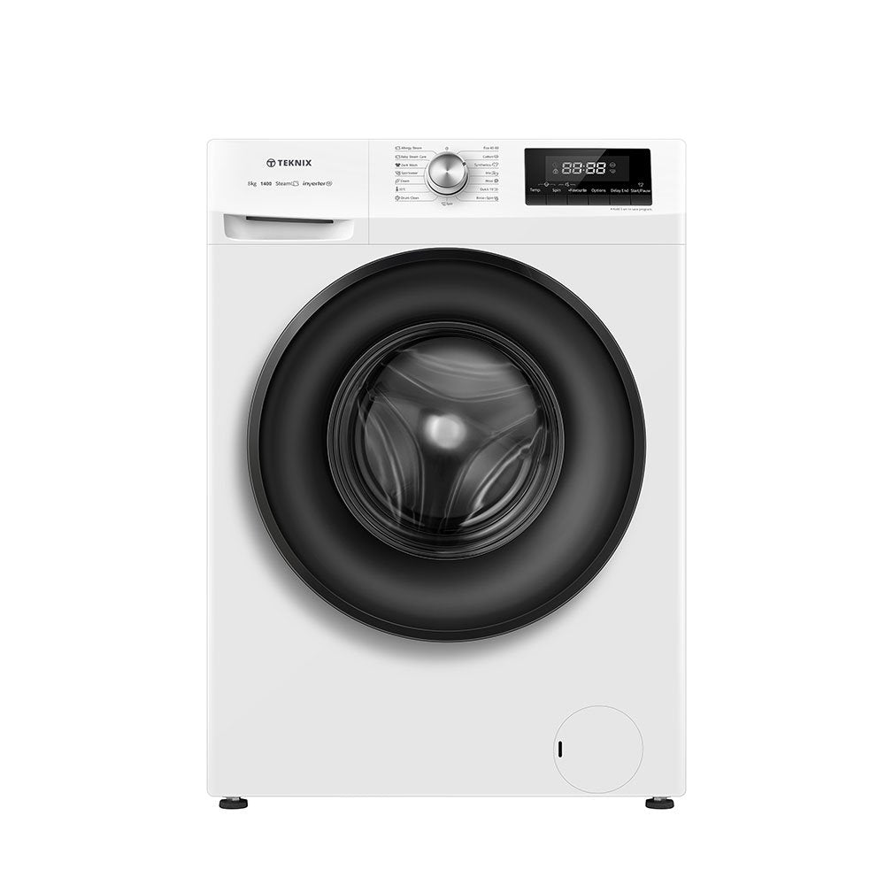 Teknix TKW8142HW, 8kg 1400spin Freestanding Washer, White