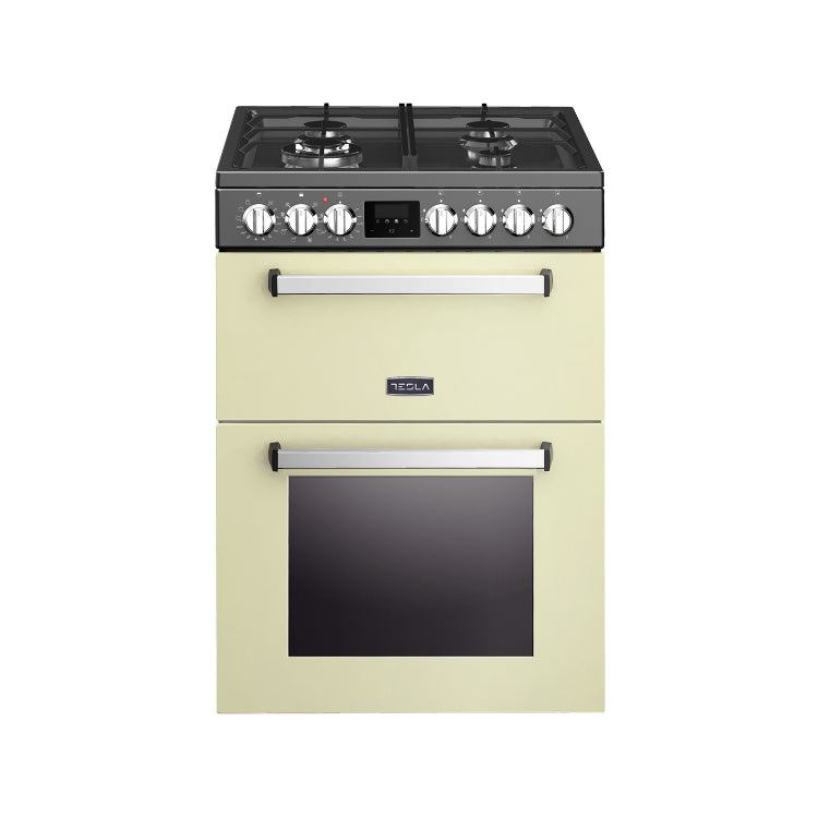 Tesla - TMRDF60C - 60cm Double Cavity Dual Fuel Mini Range
