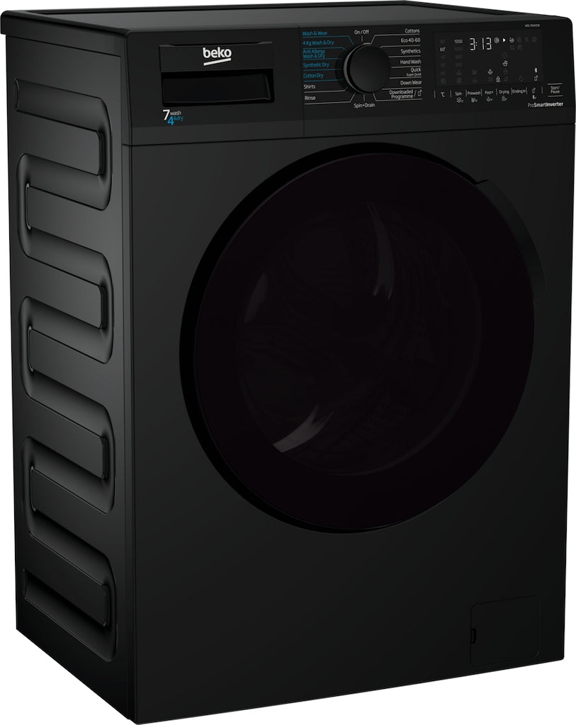 Beko WDL742431B 7kg Wash + 4kg Dry Freestanding Washer Dryer - Black