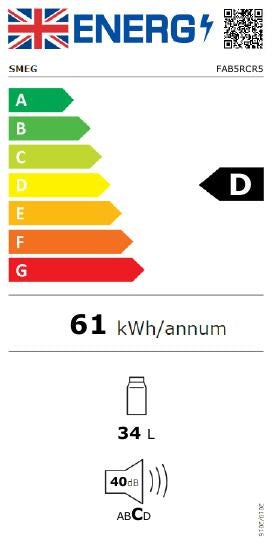 50’s style Minibar, Cream, Right, Compressor system