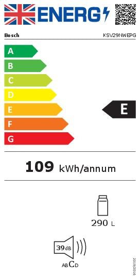 KSV29NWEPG, Free-standing fridge