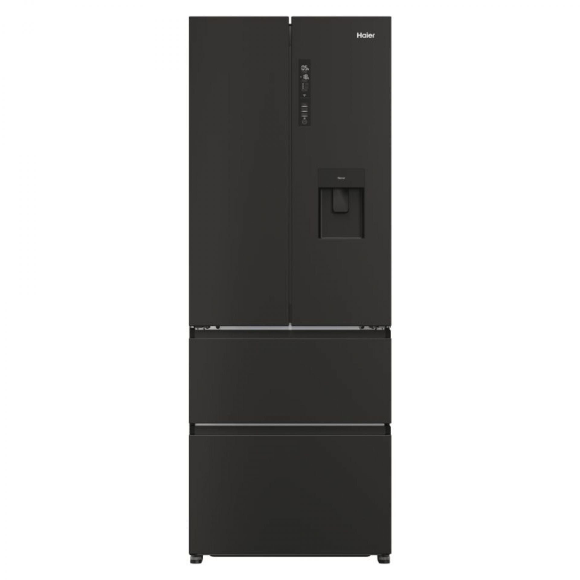 Haier HFR5719EWPB French Door Fridge Freezer - Slate Black - E Rated