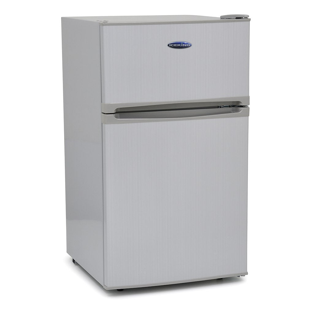 Iceking  IK2024S.E Under Counter Fridge Freezer In Silver