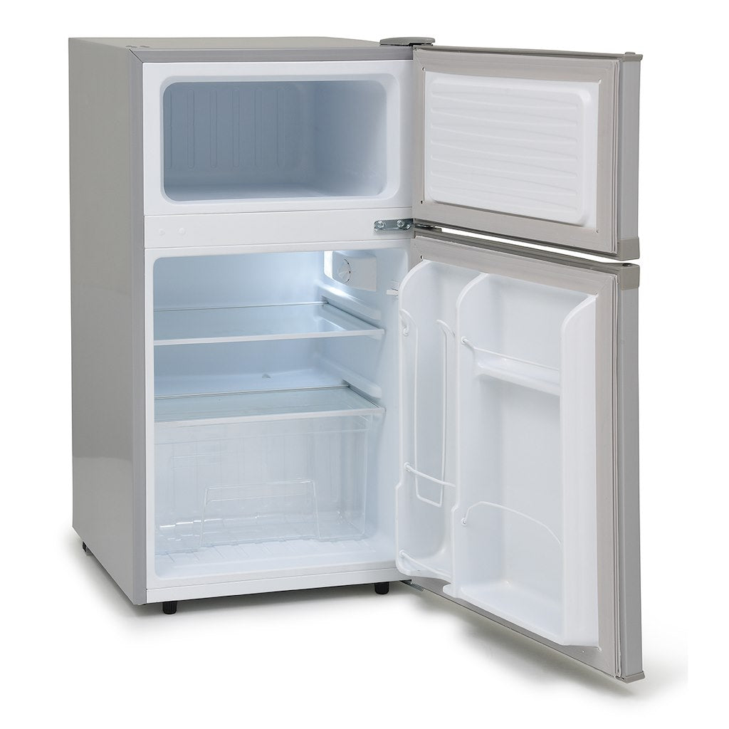 Iceking  IK2024S.E Under Counter Fridge Freezer In Silver