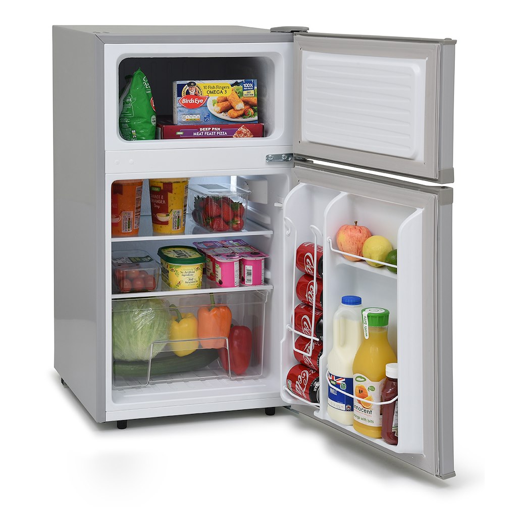 Iceking  IK2024S.E Under Counter Fridge Freezer In Silver