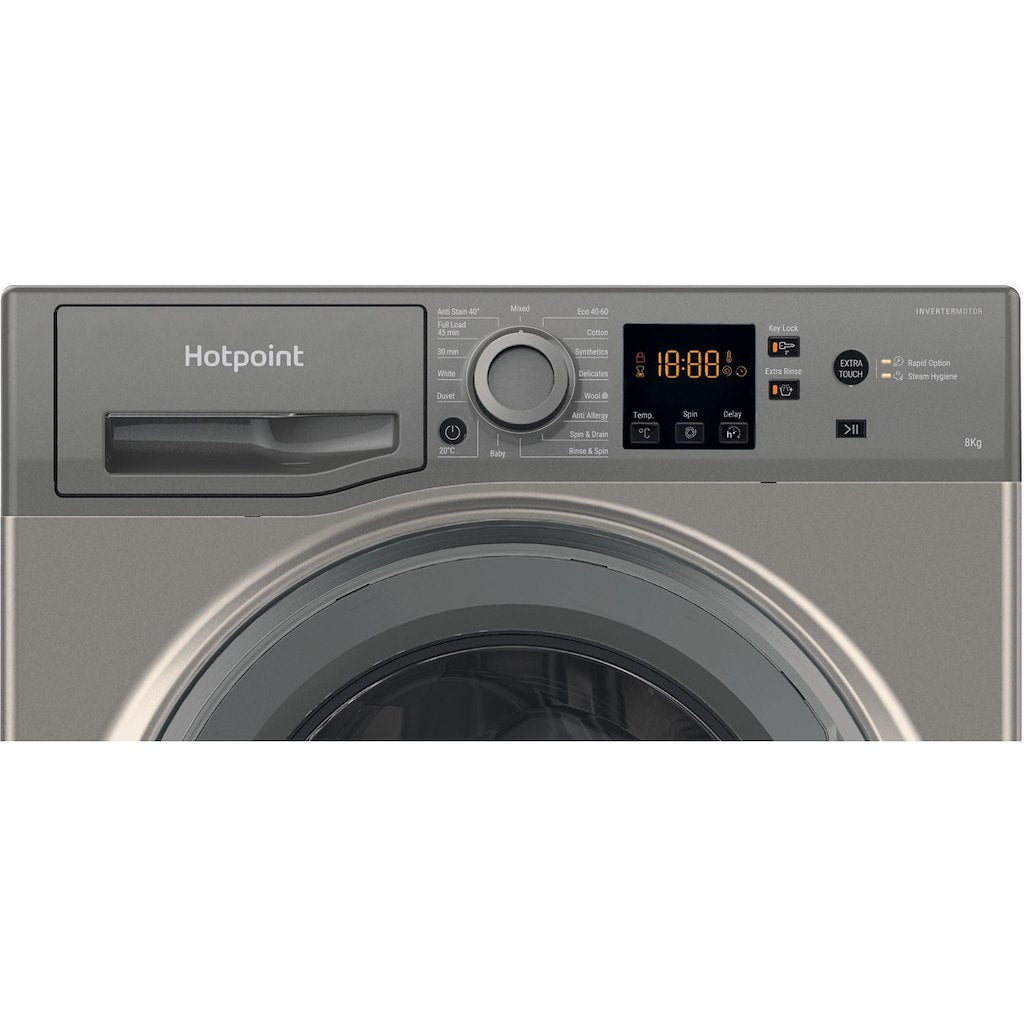 Hotpoint NSWR 843C GK UK N Washing Machine - Graphite
