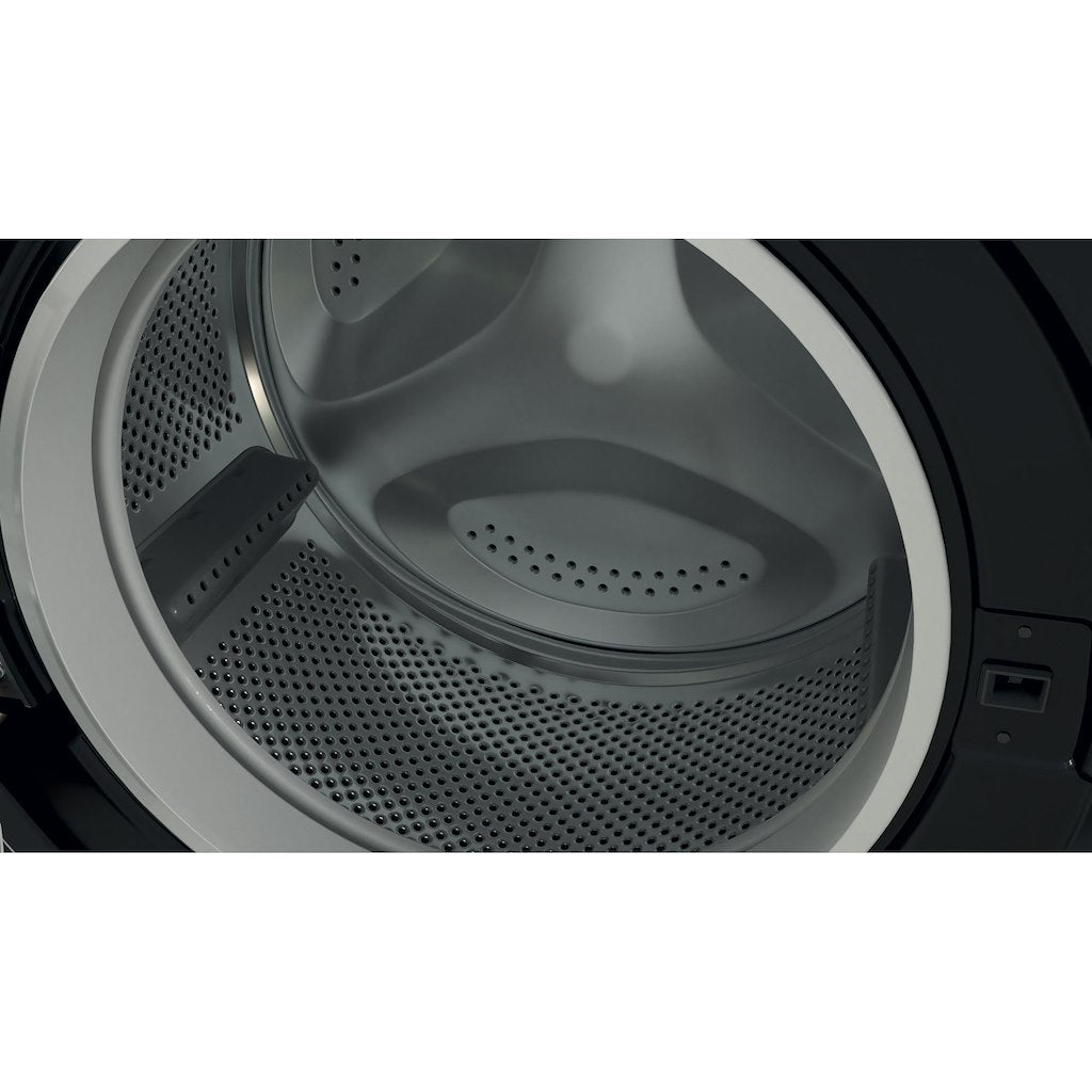 BWE81496XKVUK Indesit Push&Go Steam WASHING MACHINE 8KG - Black - A