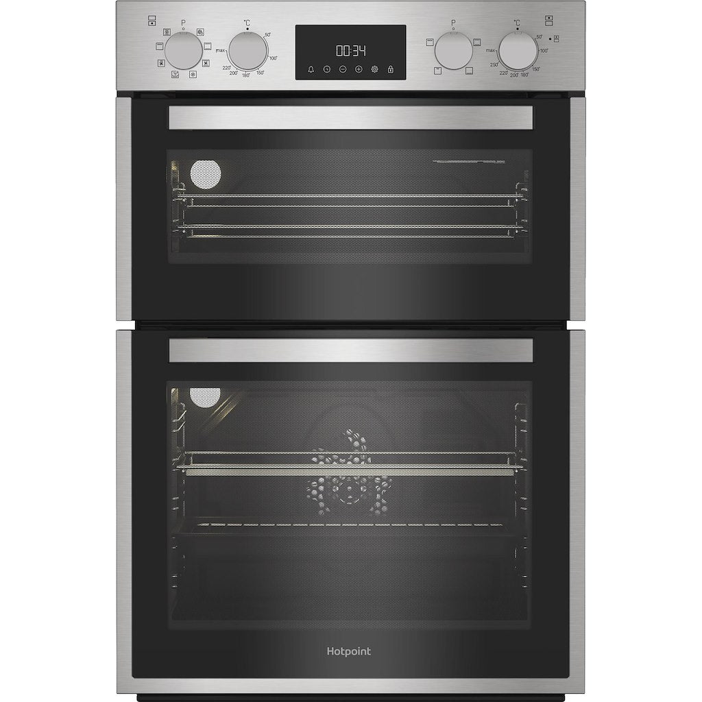 Hotpoint DIH 82D IX Built In Electric Multifunction Double Oven - Stainless Steel