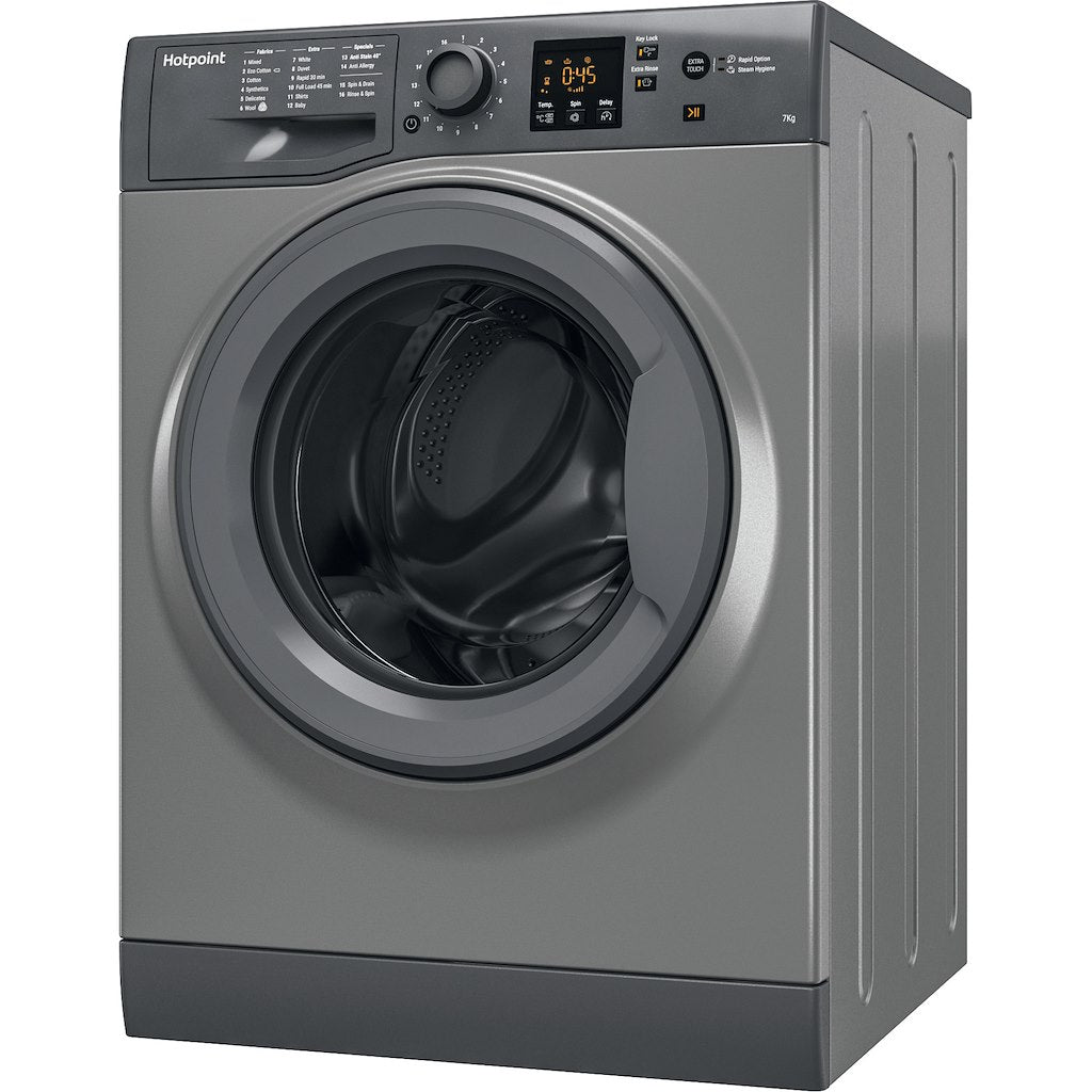 Hotpoint freestanding front loading washing machine: 7kg