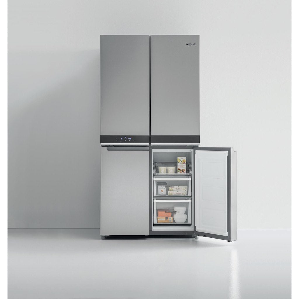 Whirlpool side-by-side american fridge: in Stainless Steel - WQ9 B1L UK