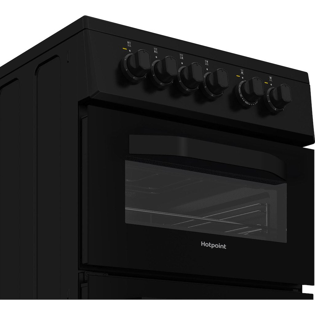 Hotpoint electric freestanding double cooker: 50cm