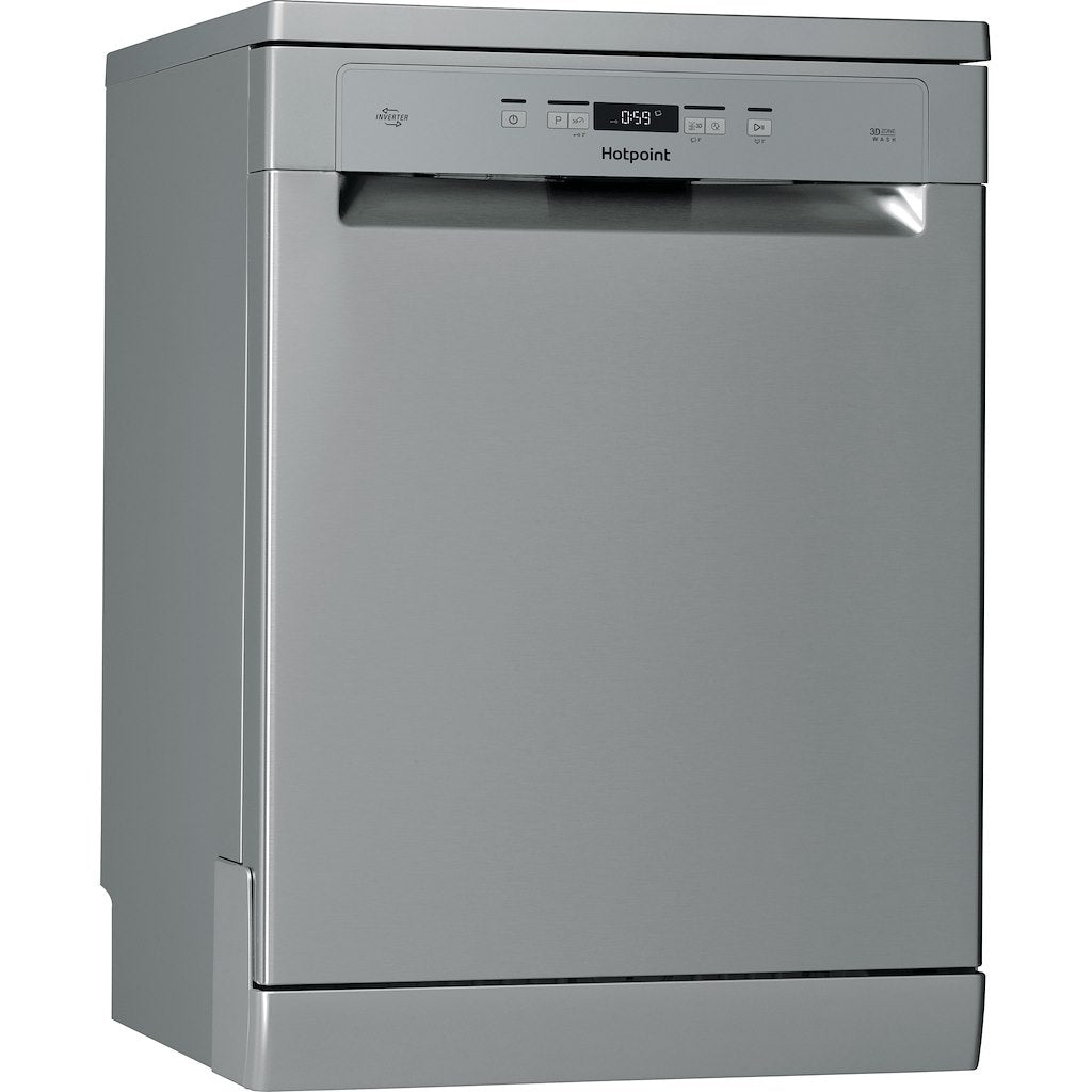 Hotpoint dishwasher: full size, inox