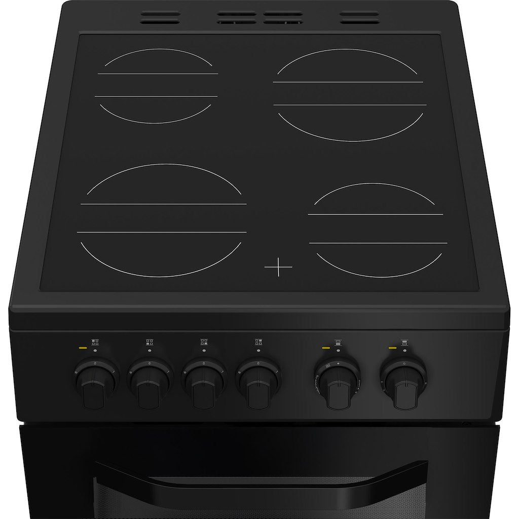 Hotpoint electric freestanding double cooker: 50cm