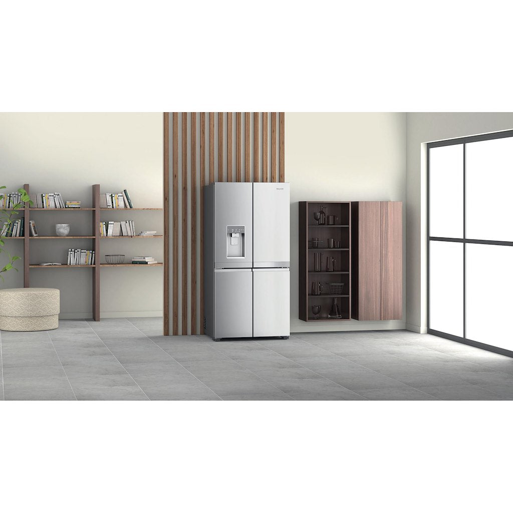 Hotpoint Active 4 Door HQ9I MO1L UK Fridge Freezer - Stainless Steel