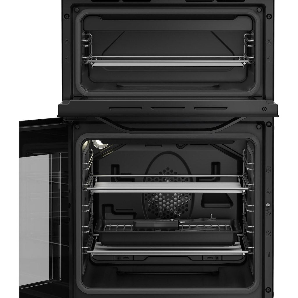 Hotpoint electric freestanding double cooker: 50cm