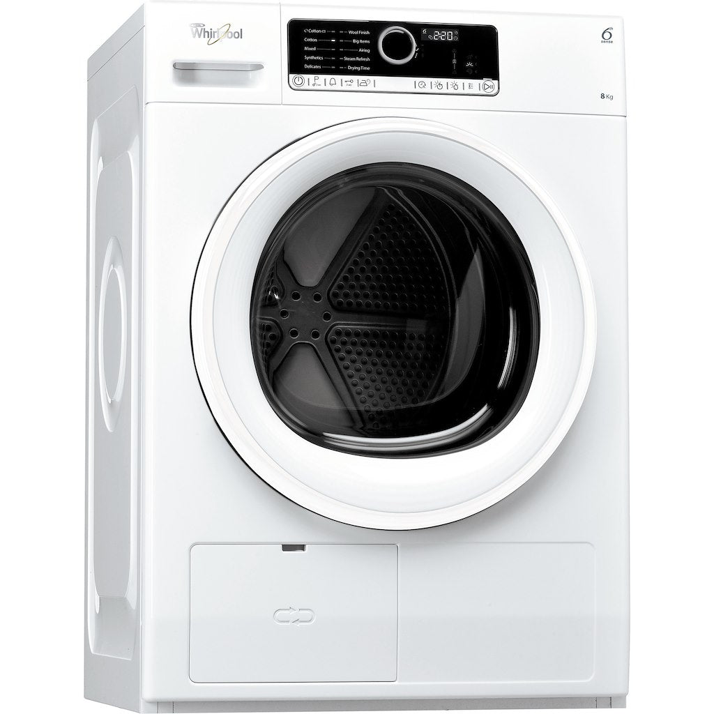 Whirlpool Condenser Tumble Dryer: Freestanding, 8kg - HSCX80110