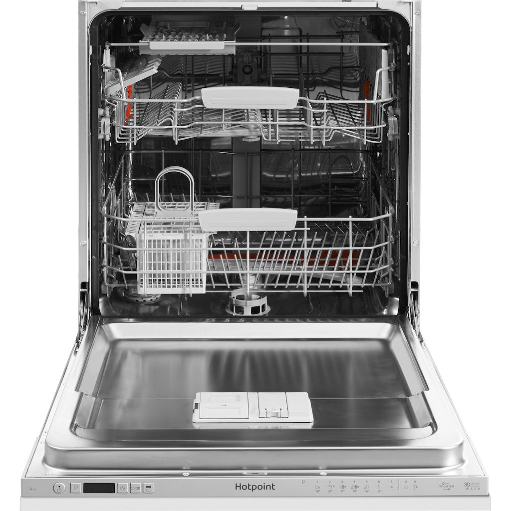 Hotpoint integrated dishwasher: full size, silver