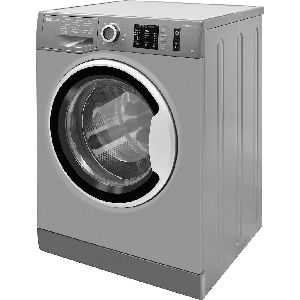 Hotpoint freestanding front loading washing machine: 9kg