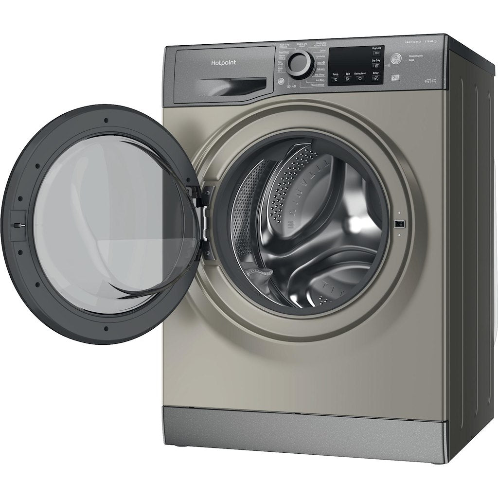 Hotpoint NDB8635GKUK graphite 8+6kg washer dryer - freestanding