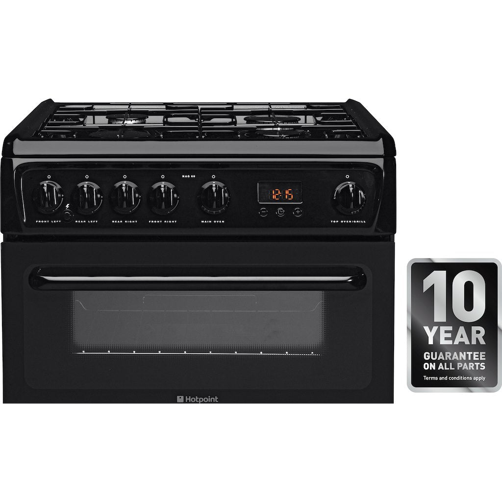 Hotpoint gas freestanding double cooker: 60cm