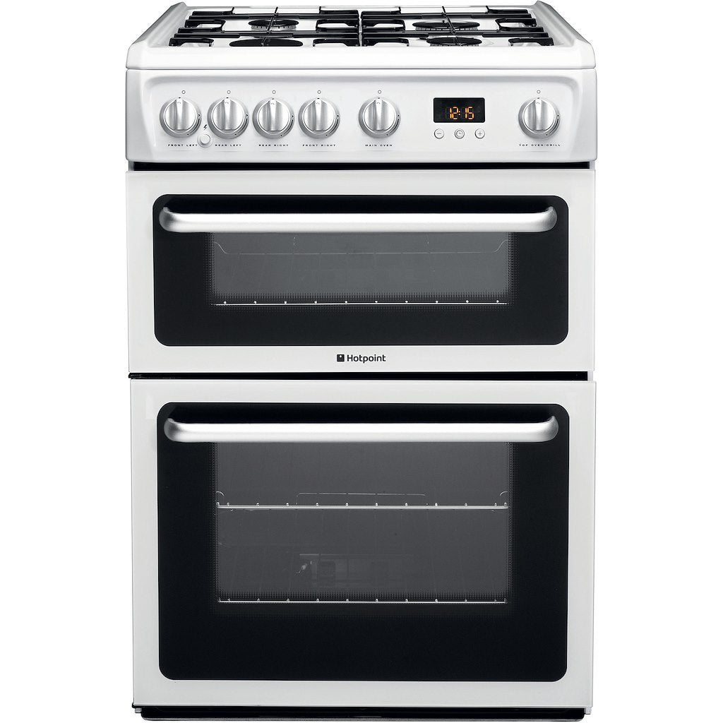 Hotpoint gas freestanding double cooker: 60cm
