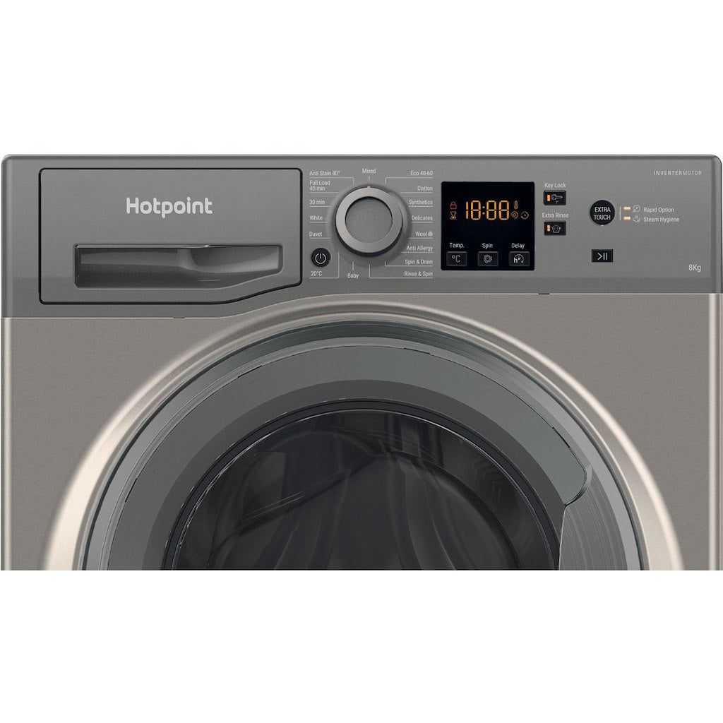Hotpoint NSWM 863C GG UK N Washing Machine - Graphite
