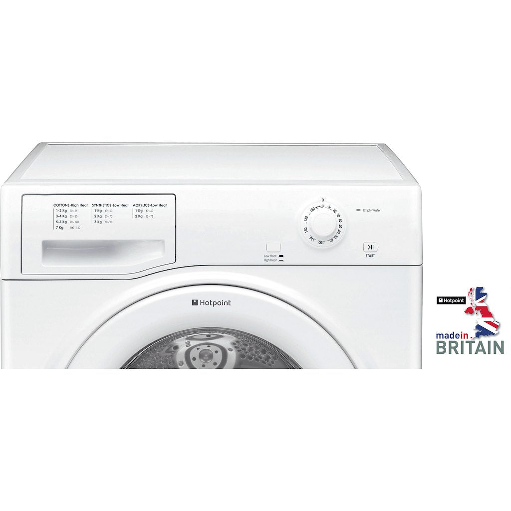 Hotpoint condenser tumble dryer: freestanding, 7kg
