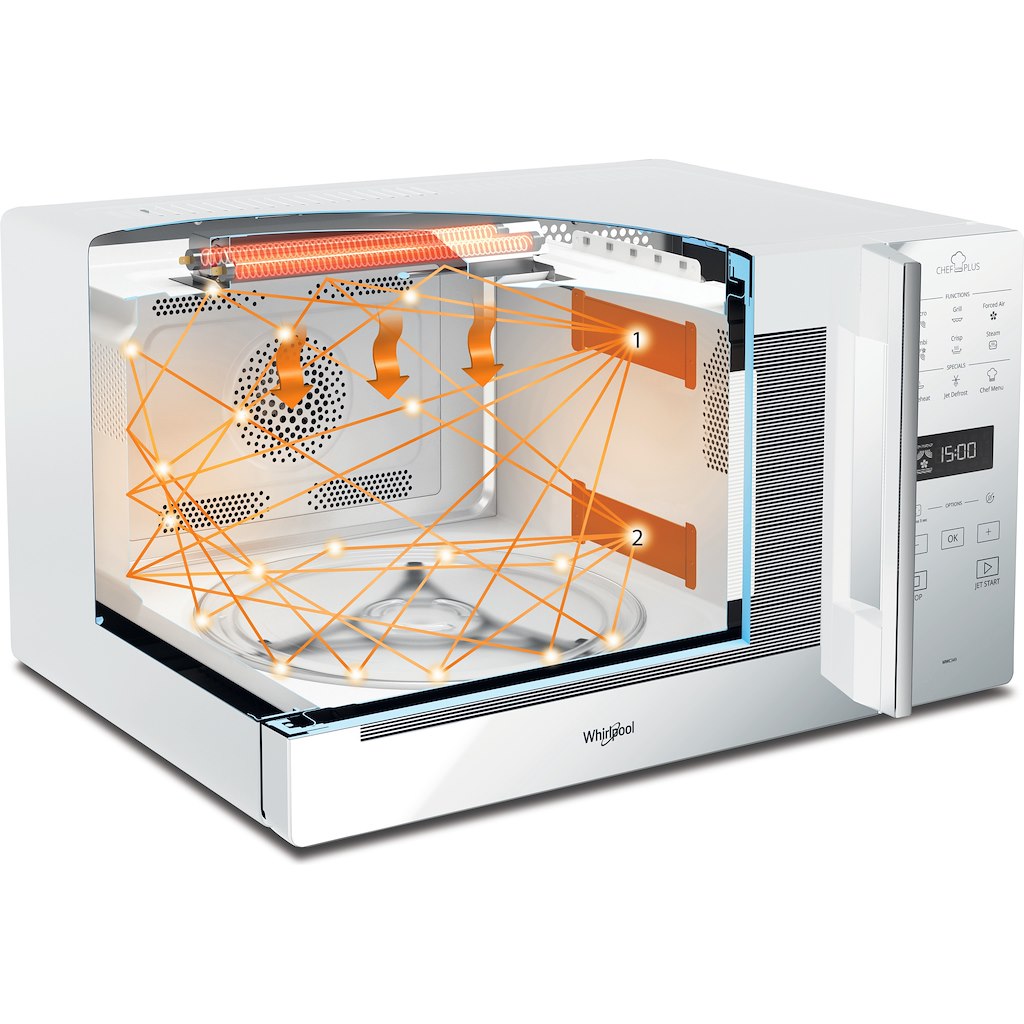 Hotpoint freestanding microwave oven: black