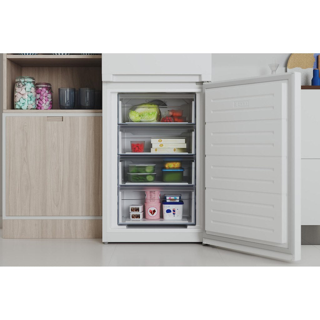 Freestanding fridge freezer: frost free - IBTNF 60182 W AQUA UK