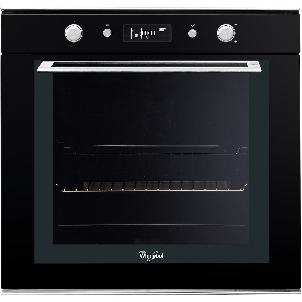 Whirlpool built in electric oven: in Black - AKZM 756/NB