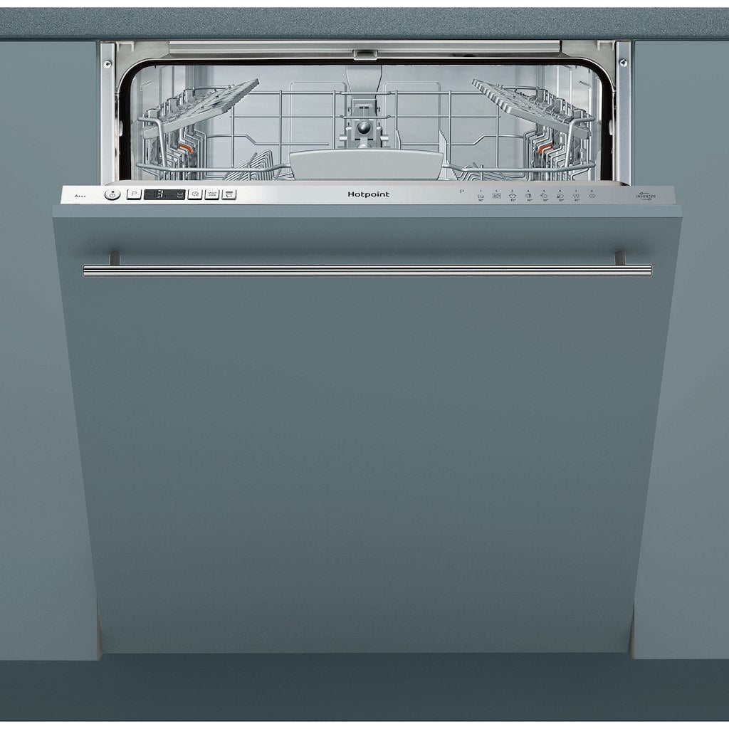 Hotpoint integrated dishwasher: full size, silver