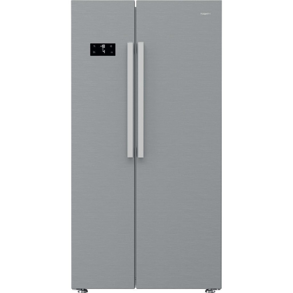 Hotpoint Dual No Frost American Fridge Freezer - Silver - E Rated