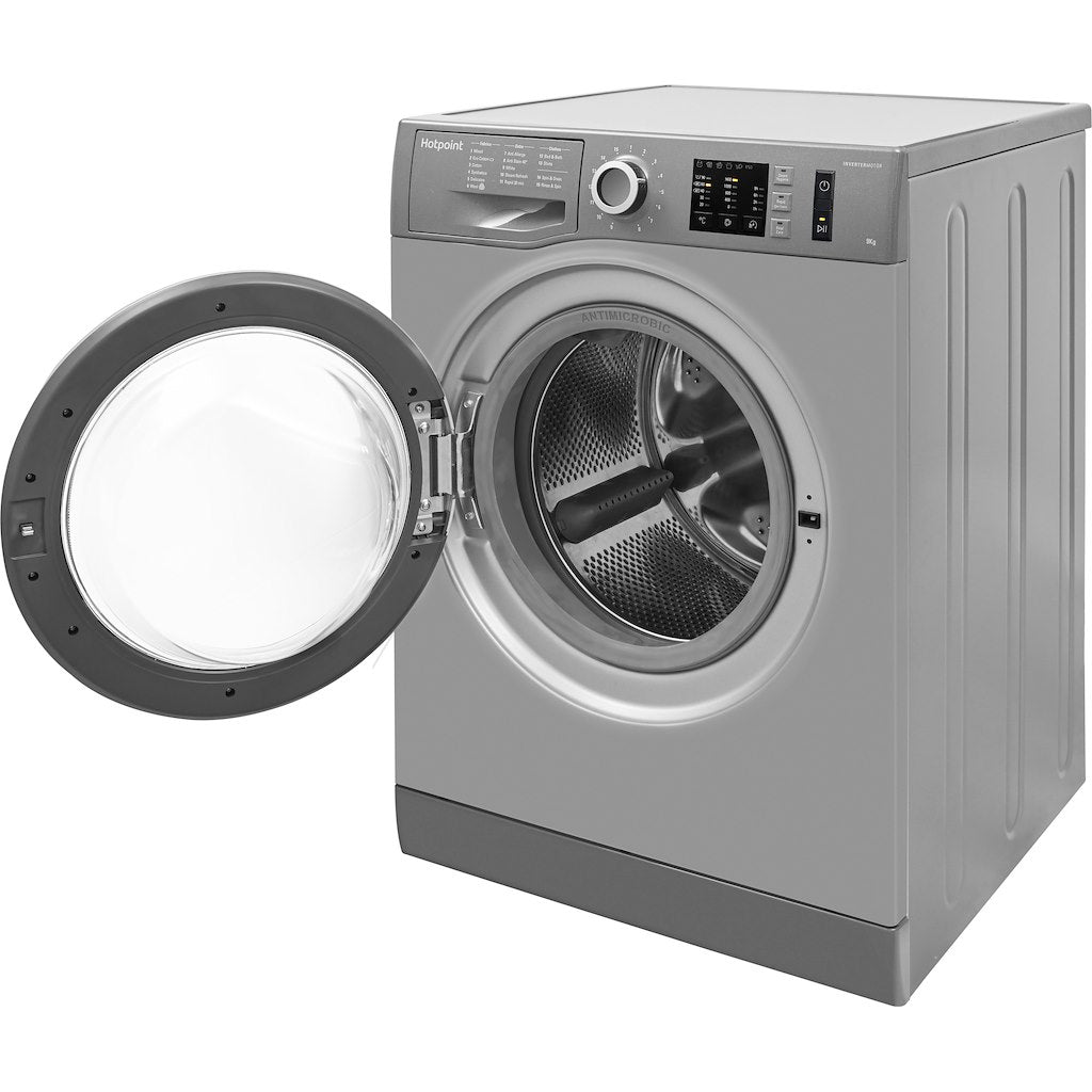 Hotpoint freestanding front loading washing machine: 9kg