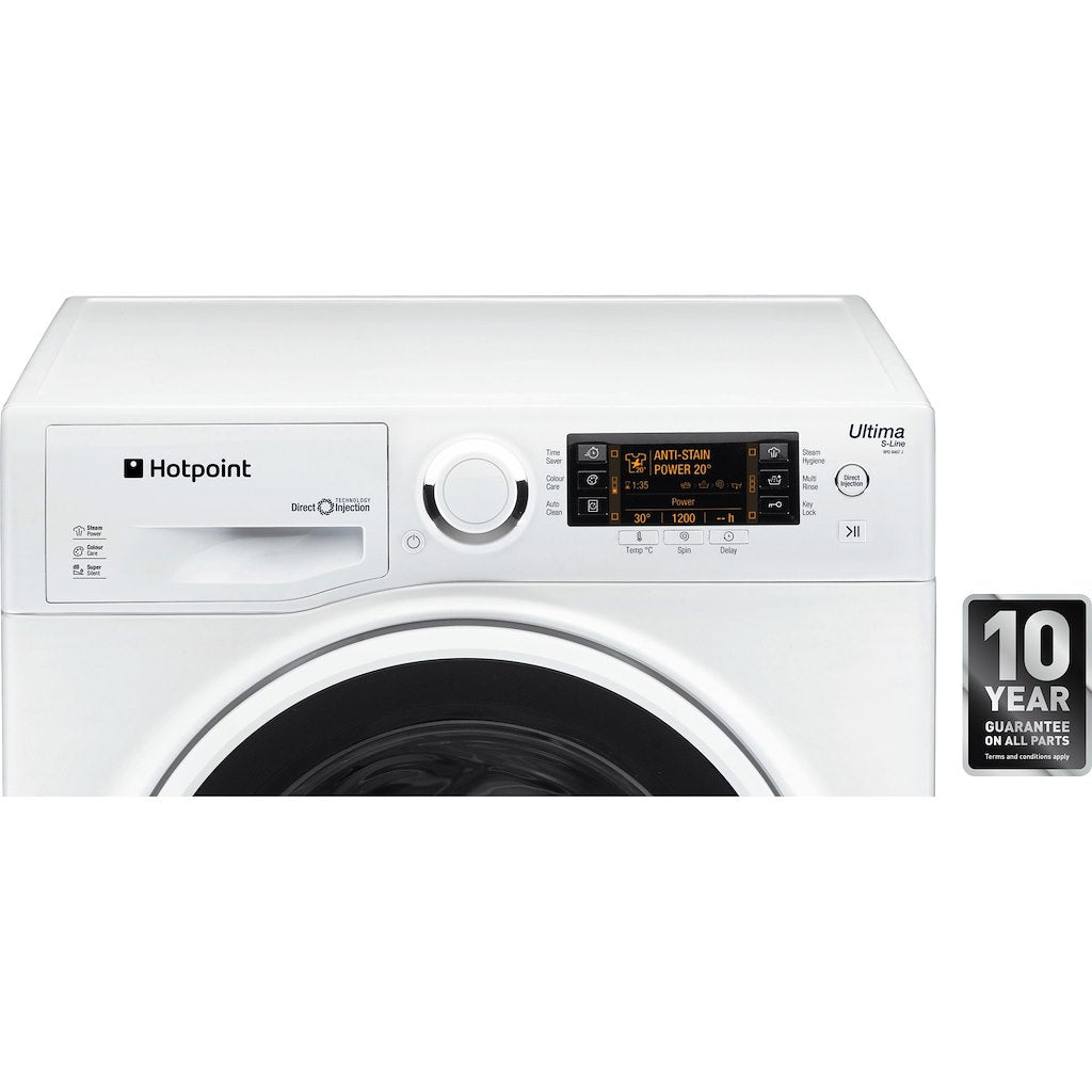 Hotpoint freestanding front loading washing machine: 9kg