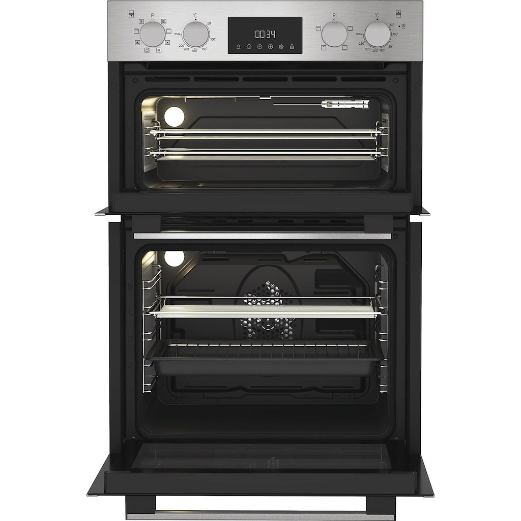 Hotpoint DIH 82D IX Built In Electric Multifunction Double Oven - Stainless Steel
