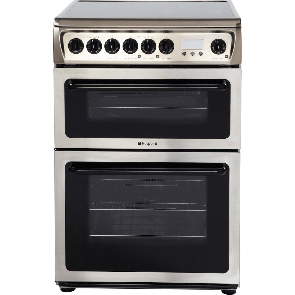 Hotpoint electric freestanding double cooker: 60cm