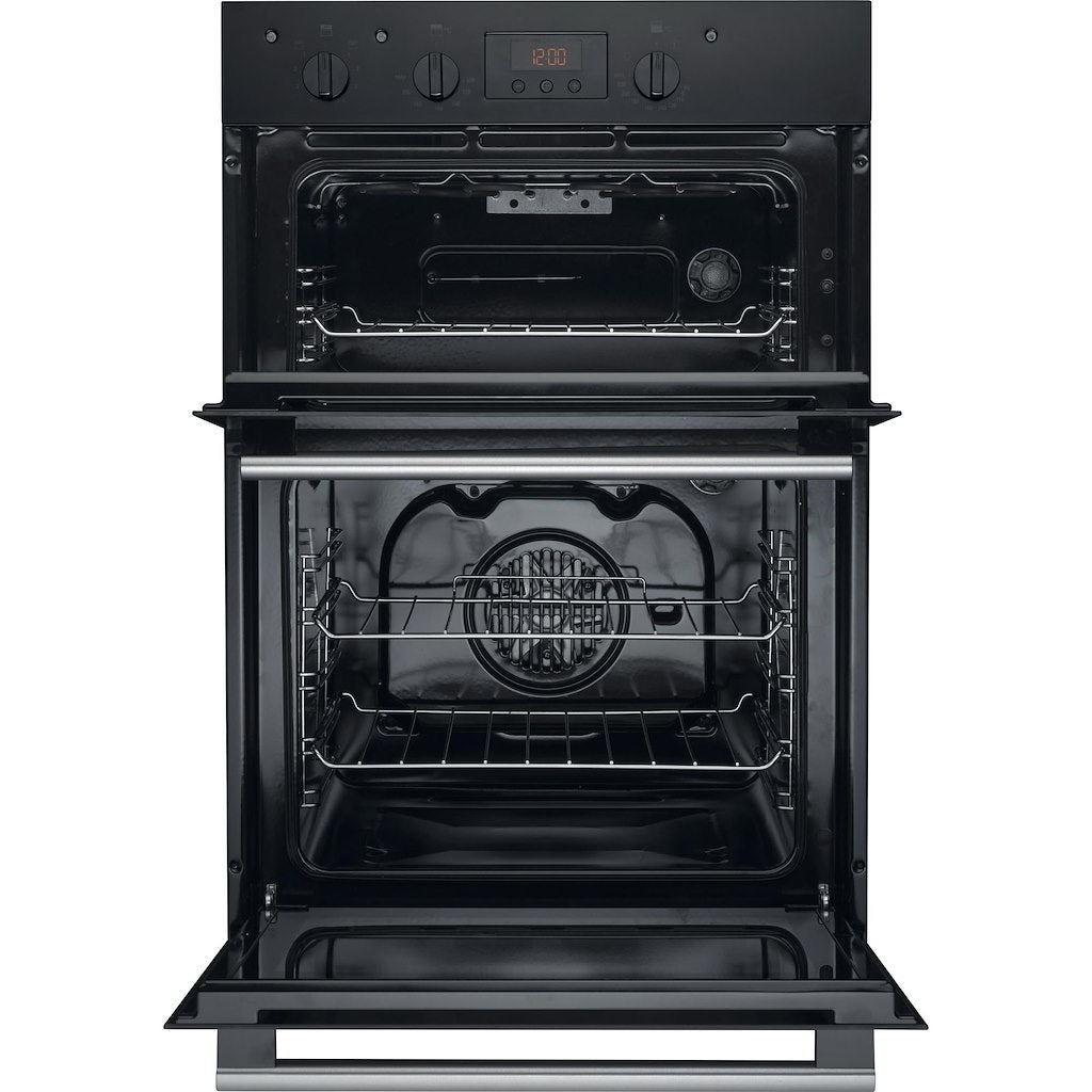 Hotpoint Class 2 Built-in Electric Fan Double Oven - Black - A Rated - DD2 540 BL