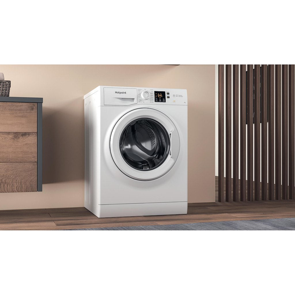 Hotpoint NSWF 743U W UK N Freestanding Front Load Washing Machine 7kg