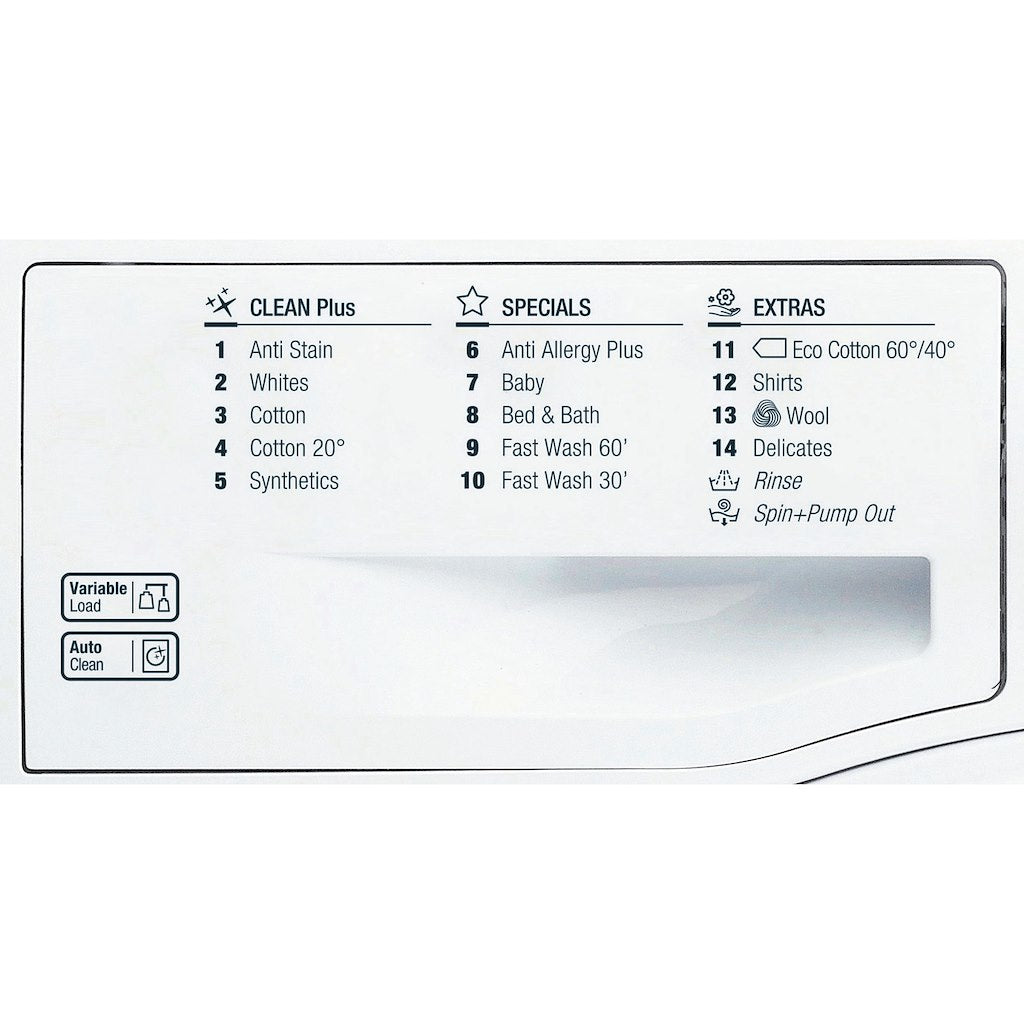 Hotpoint freestanding front loading washing machine: 7kg