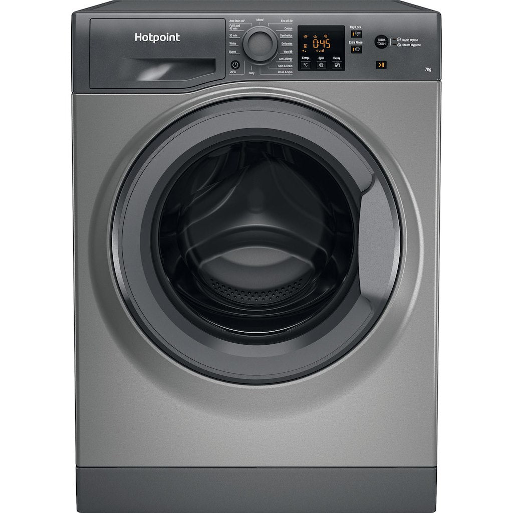 Hotpoint freestanding front loading washing machine: 7kg