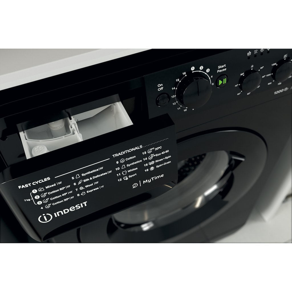 Indesit Ecotime MTWC 71252 K UK Washing Machine - Black