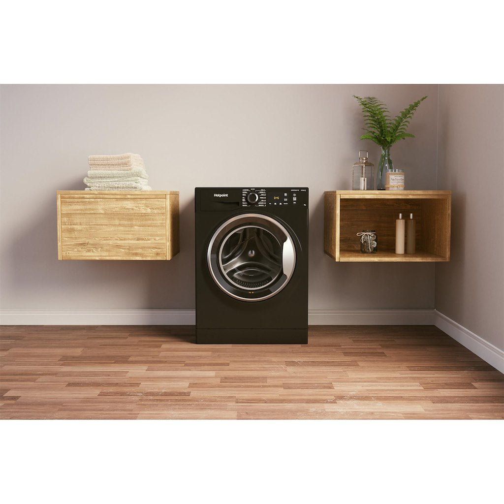 Hotpoint NM11945BCA UK N ActiveCare 9kg Front Load Washing Machine - Black